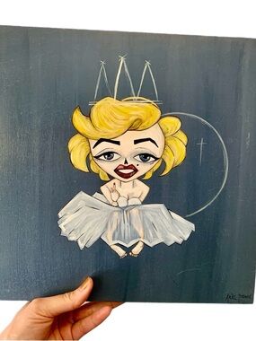 Ariel Thorne “Marilyn Monroe” Acrylic Painting